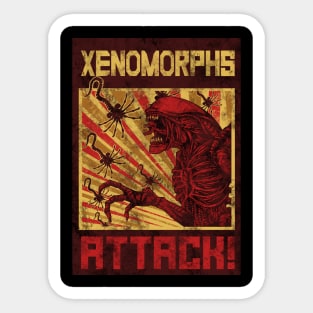 Xenomorphs Attack! Sticker